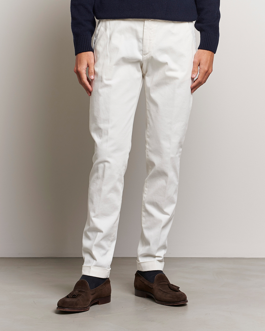 Herre |  | Briglia 1949 | Slim Fit Cotton Stretch Chino Off White