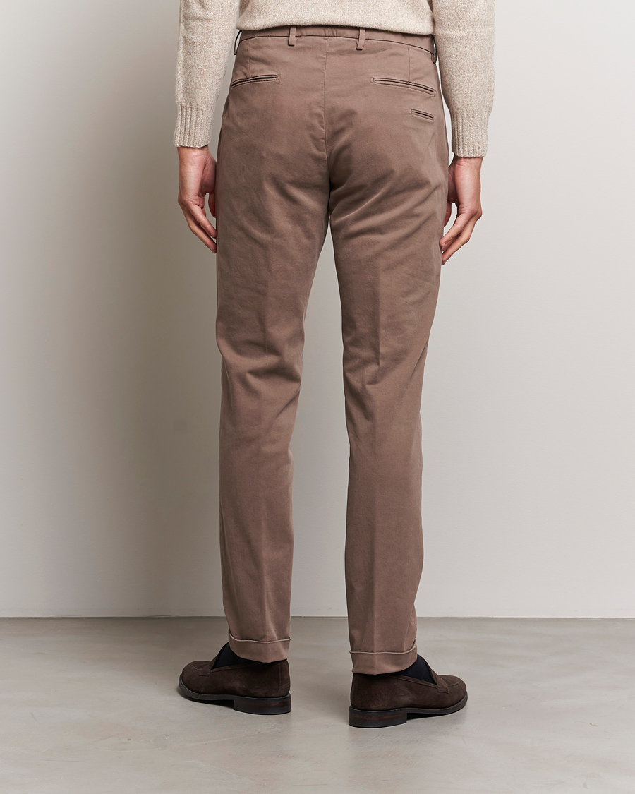 Herre | Bukser | Briglia 1949 | Slim Fit Cotton Stretch Chino Taupe