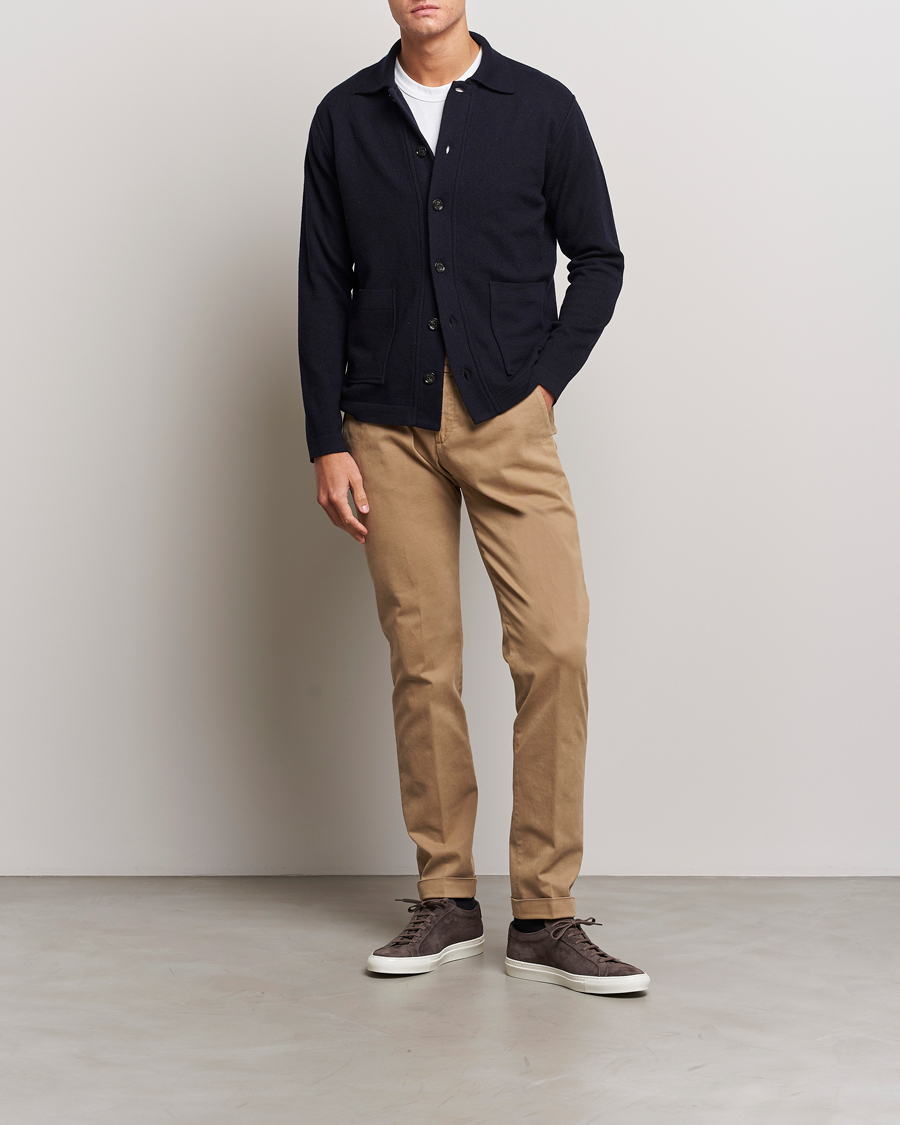 Herre | Bukser | Briglia 1949 | Slim Fit Cotton Stretch Chino Beige