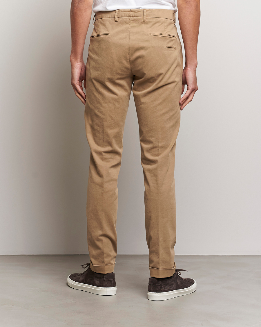 Herre | Bukser | Briglia 1949 | Slim Fit Cotton Stretch Chino Beige