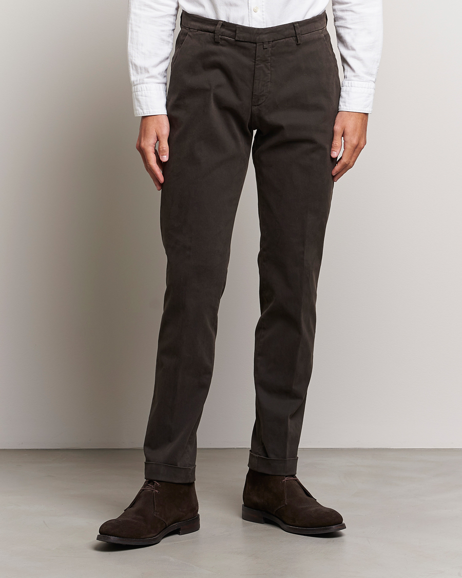 Herre |  | Briglia 1949 | Slim Fit Cotton Stretch Chino Dark Brown
