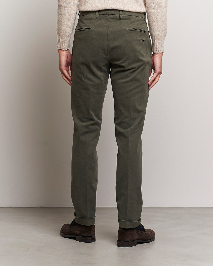 Herre | Bukser | Briglia 1949 | Slim Fit Cotton Stretch Chino Military