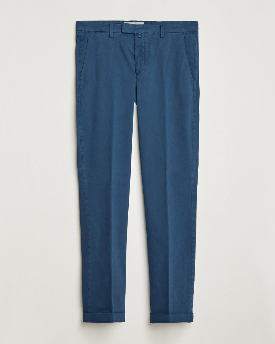 Herre |  | Briglia 1949 | Slim Fit Cotton Stretch Chino Steel Blue