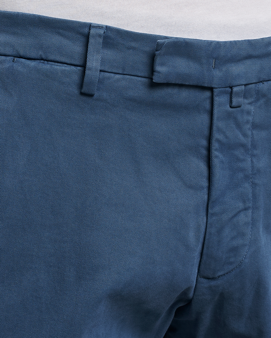 Herre | Bukser | Briglia 1949 | Slim Fit Cotton Stretch Chino Steel Blue
