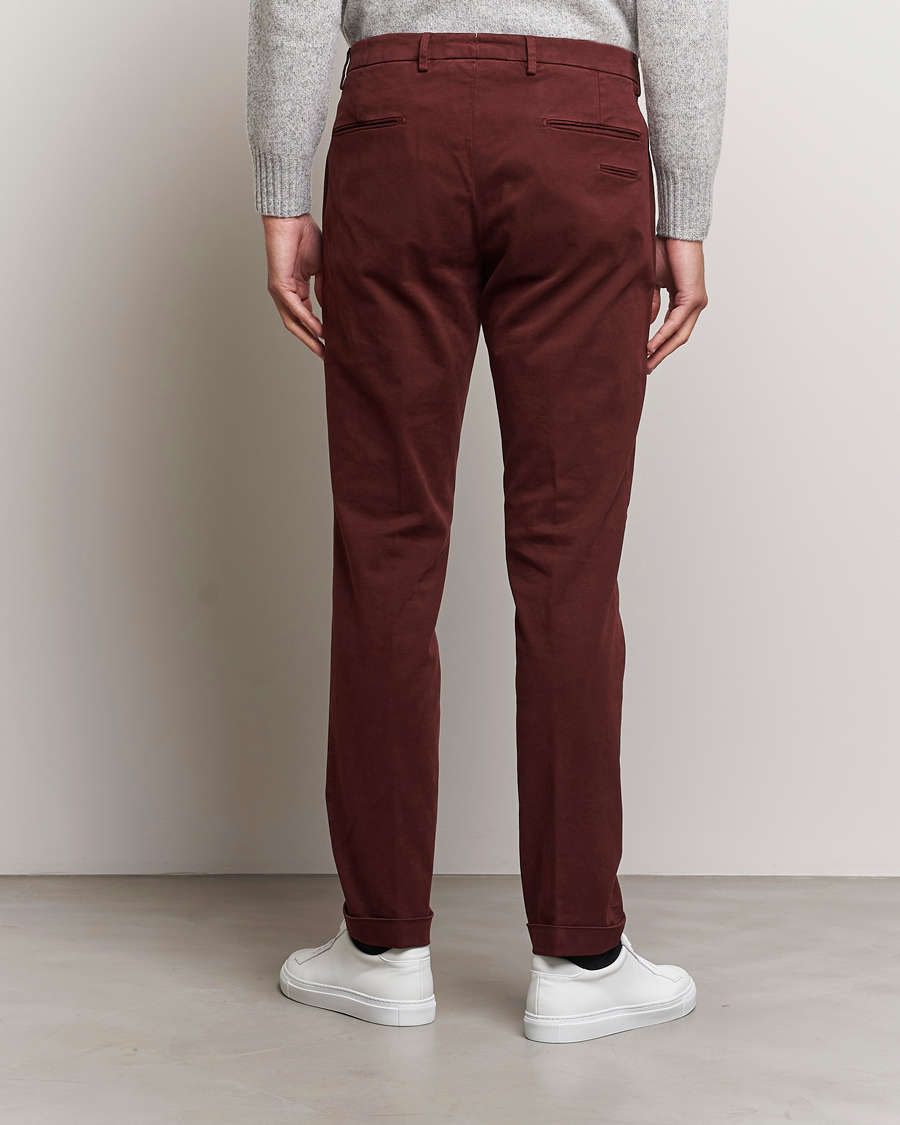 Herre | Bukser | Briglia 1949 | Slim Fit Cotton Stretch Chino Wine
