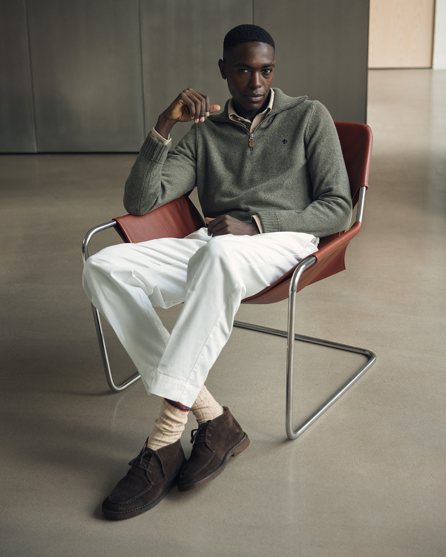 Herre | Bukser | Briglia 1949 | Soho Tailored Easy Fit Chino Off White