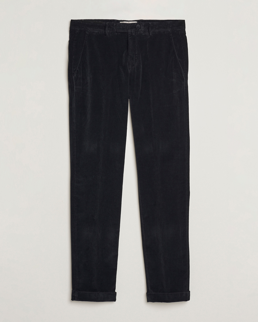 Herre | Bukser | Briglia 1949 | Slim Fit Corduroy Trousers Black