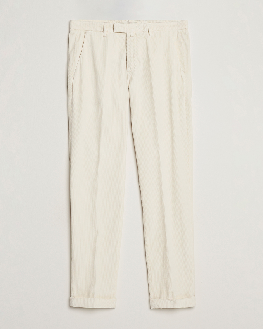 Herre |  | Briglia 1949 | Slim Fit Corduroy Trousers Off White