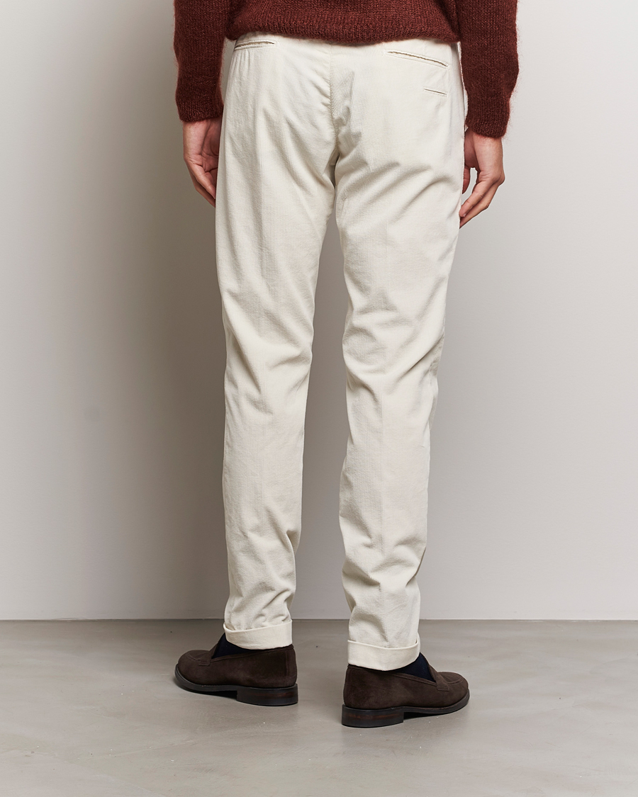 Herre | Bukser | Briglia 1949 | Slim Fit Corduroy Trousers Off White