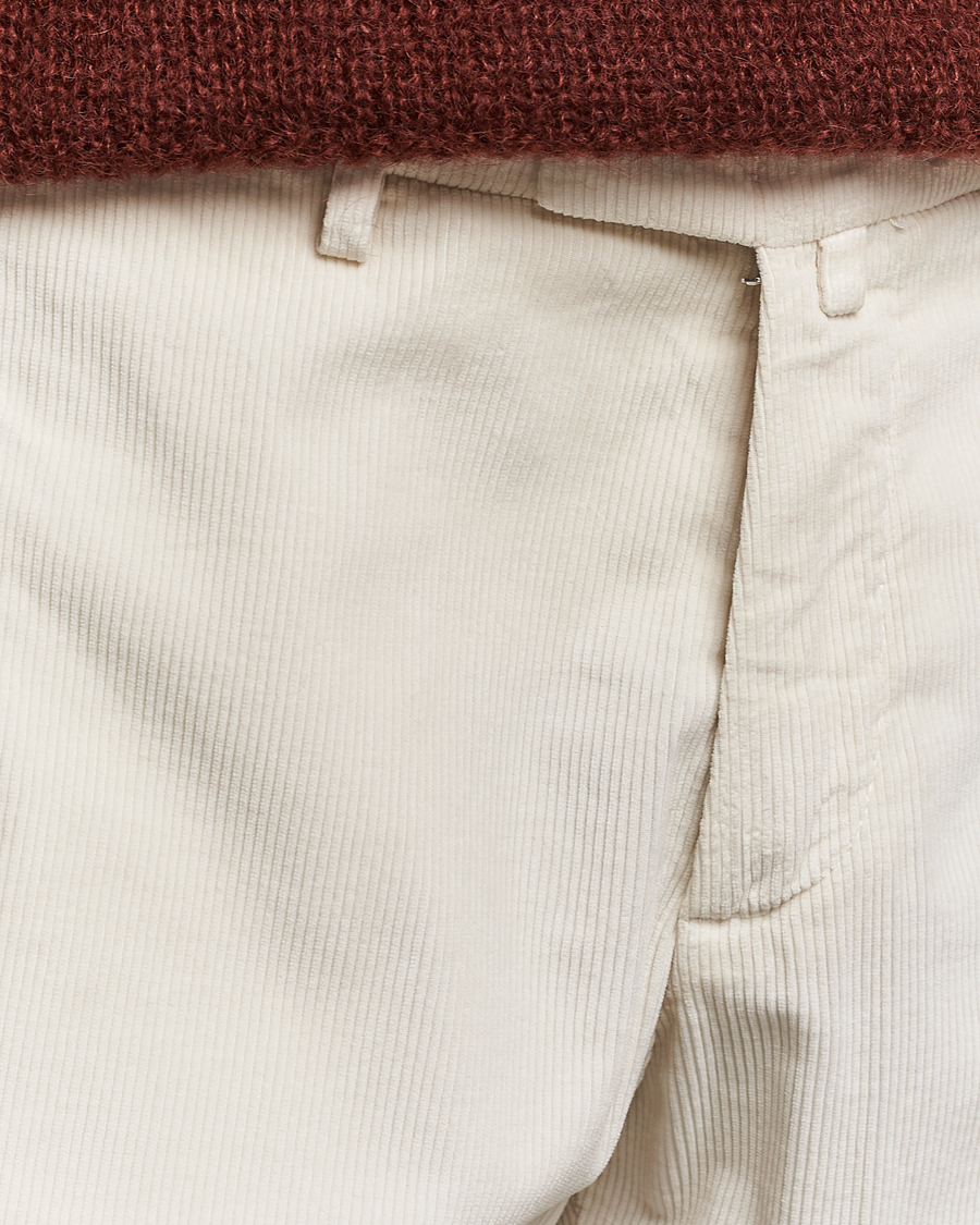 Herre | Bukser | Briglia 1949 | Slim Fit Corduroy Trousers Off White