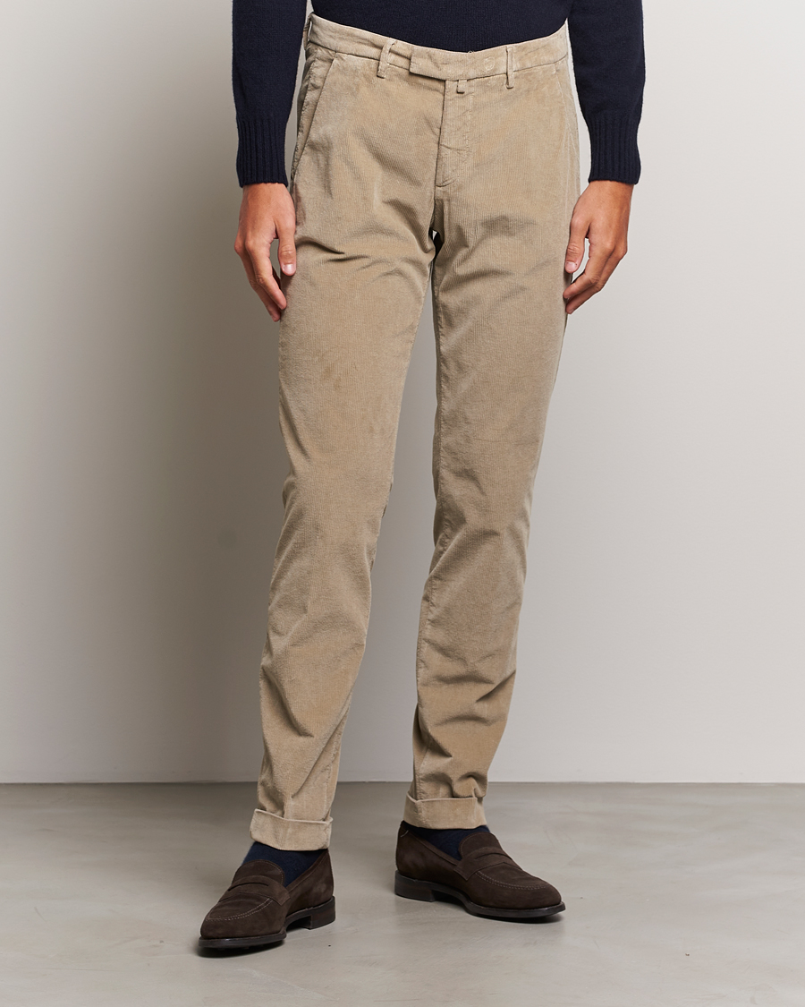 Herre | | Briglia 1949 | Slim Fit Corduroy Trousers Beige