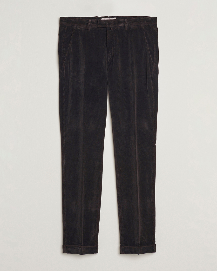 Herre | Bukser | Briglia 1949 | Slim Fit Corduroy Trousers Dark Brown