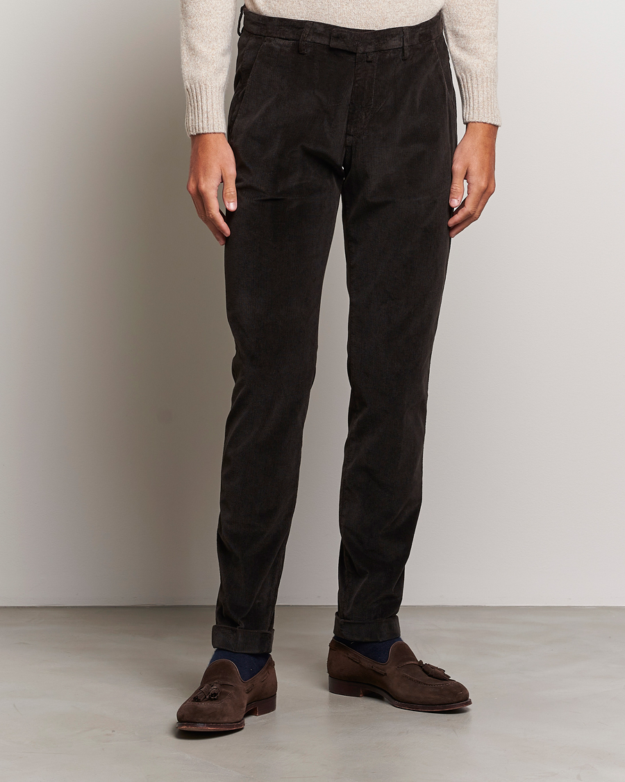 Herre |  | Briglia 1949 | Slim Fit Corduroy Trousers Dark Brown