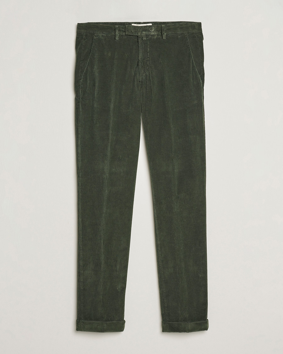 Herre | Bukser | Briglia 1949 | Slim Fit Corduroy Trousers Dark Green