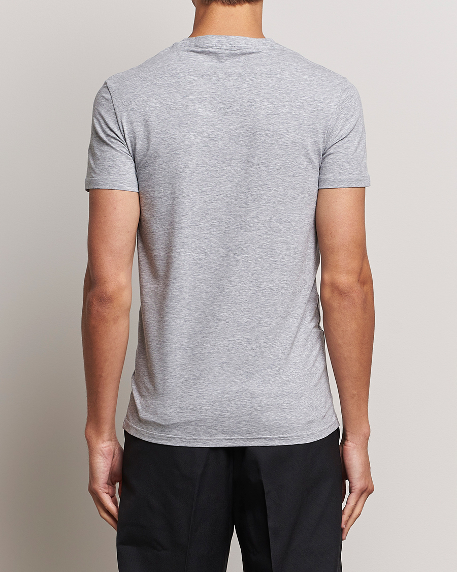 Herre | T-Shirts | Zegna | Stretch Cotton Round Neck T-Shirt Grey Melange