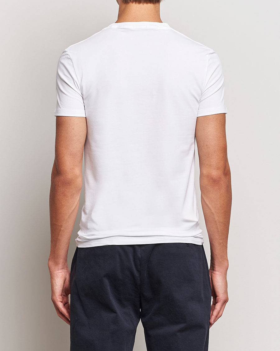 Herre | T-Shirts | Zegna | Stretch Cotton Round Neck T-Shirt White