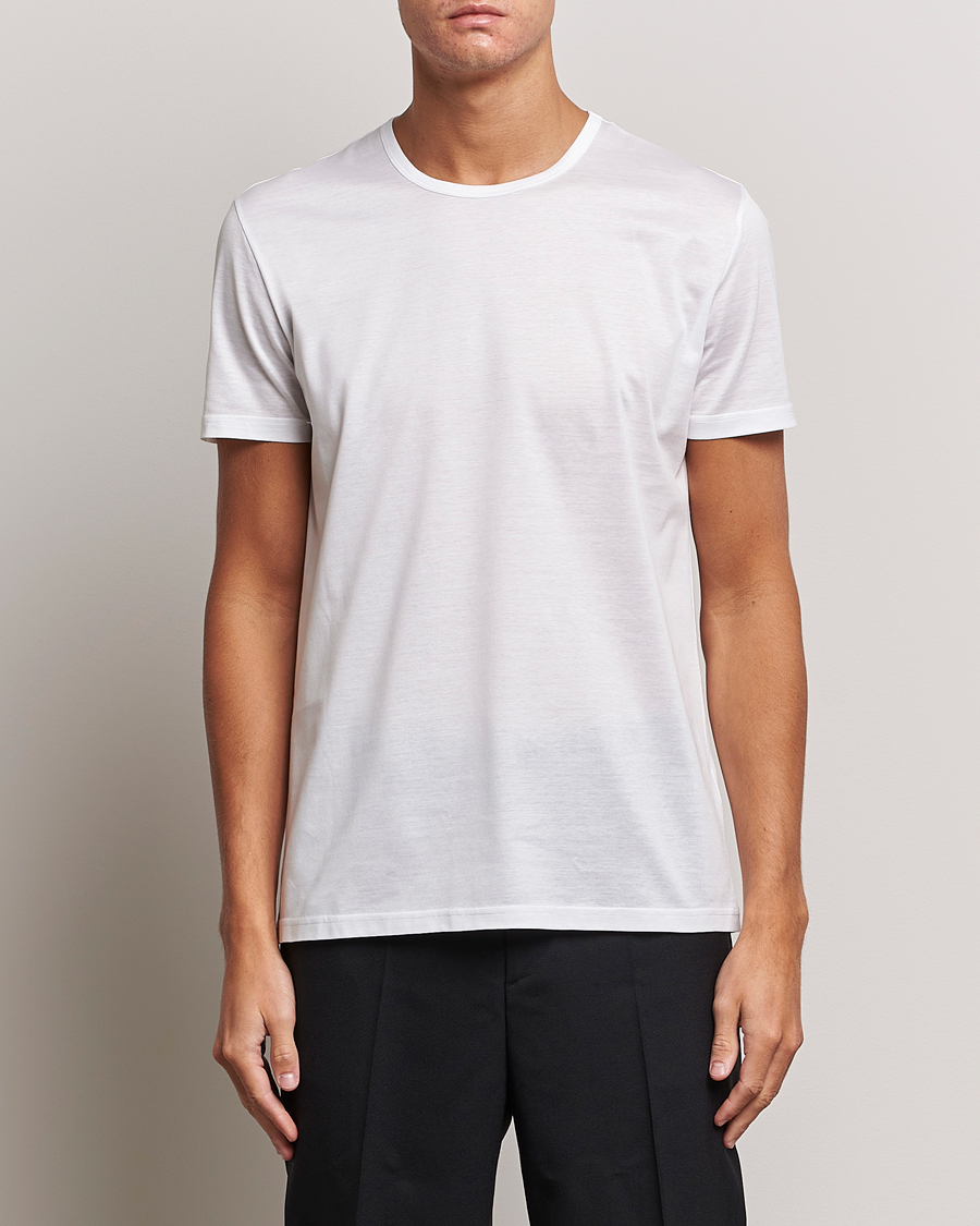 Herre | Avdelinger | Zegna | Filoscozia Pure Cotton Round Neck T-Shirt White