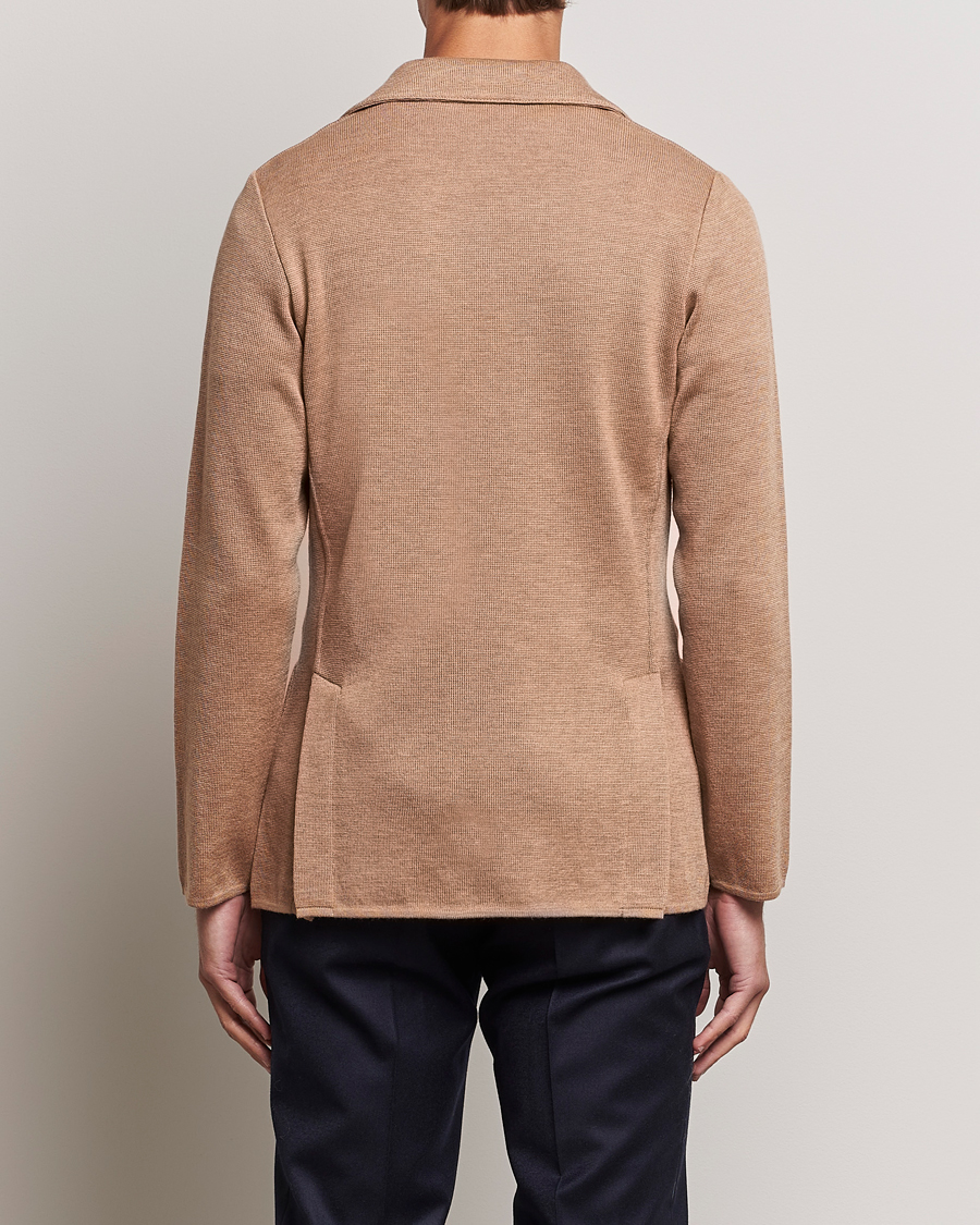 Herre | Dressjakker | Lardini | Knitted Wool Blazer Beige