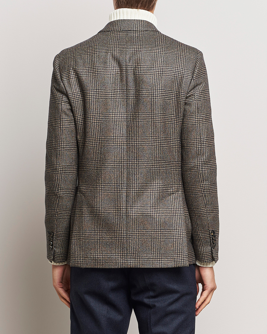 Herre | Dressjakker | Lardini | Checked Wool Blazer Brown/Navy