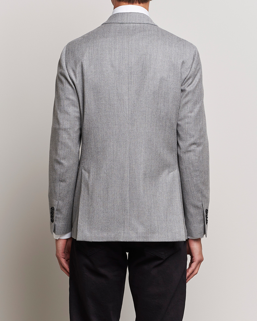 Herre | Dressjakker | Lardini | Wool/Cashmerer Flanell Blazer Light Grey