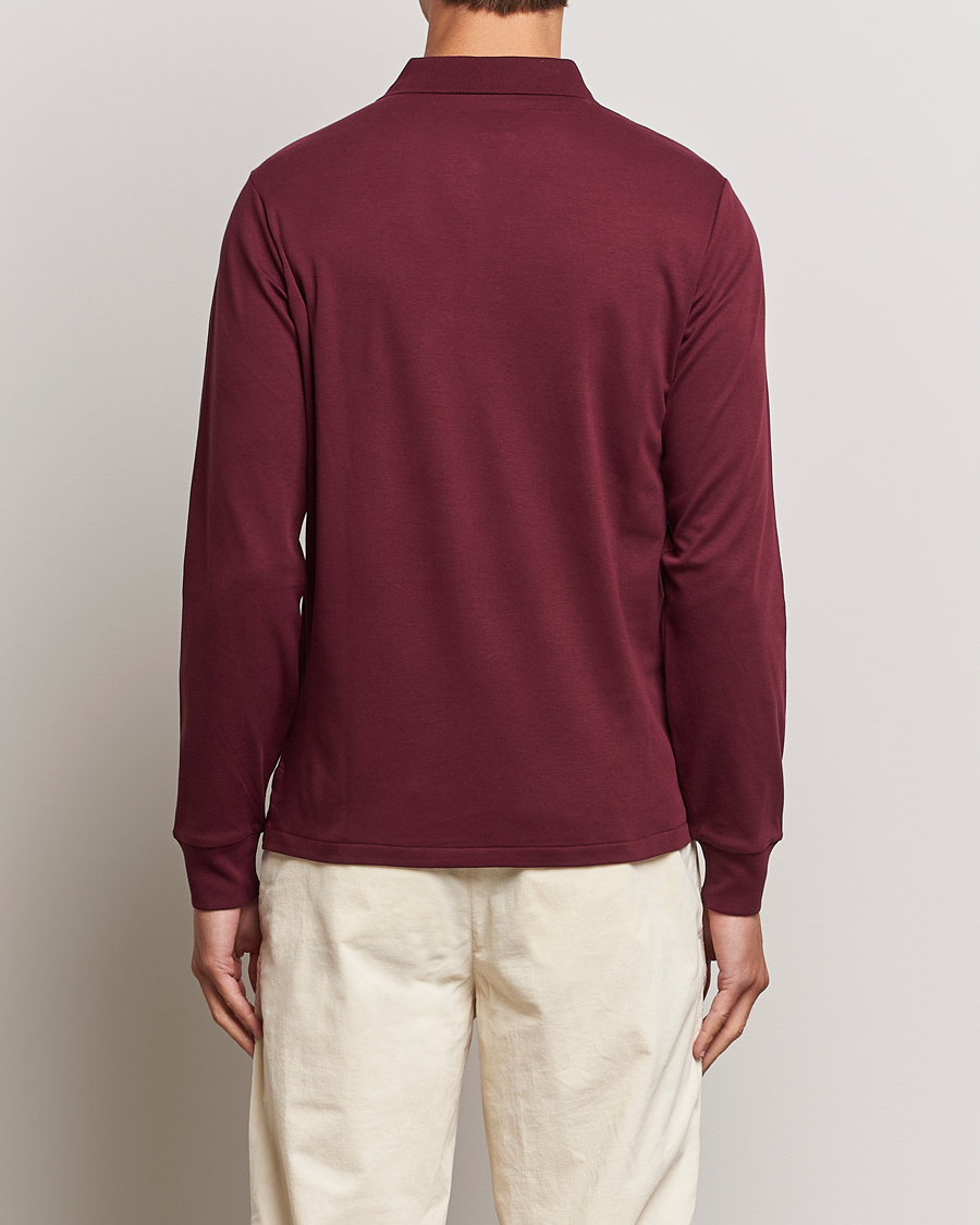 Herre | Gensere | Polo Ralph Lauren | Luxury Pima Cotton Long Sleeve Polo Harvard Wine