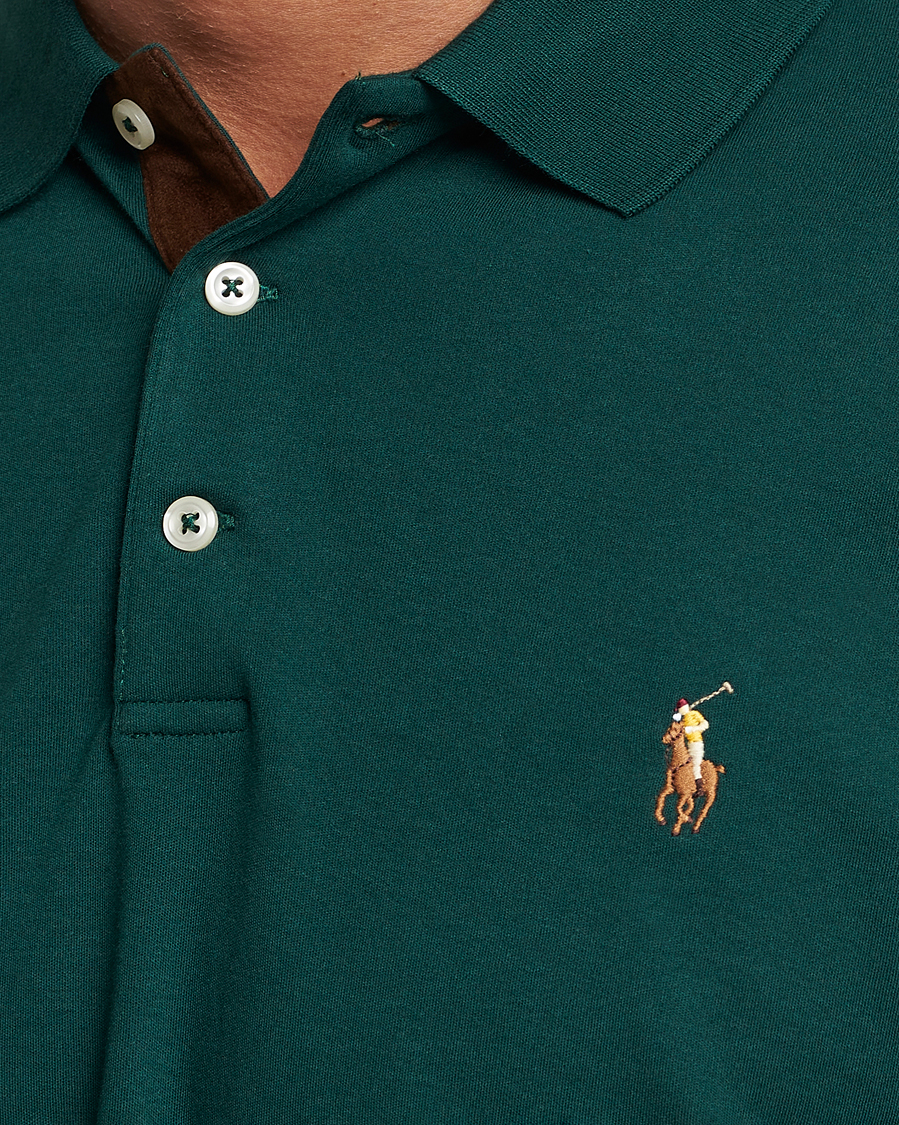 Herre | Gensere | Polo Ralph Lauren | Luxury Pima Cotton Long Sleeve Polo Hunt Club Green