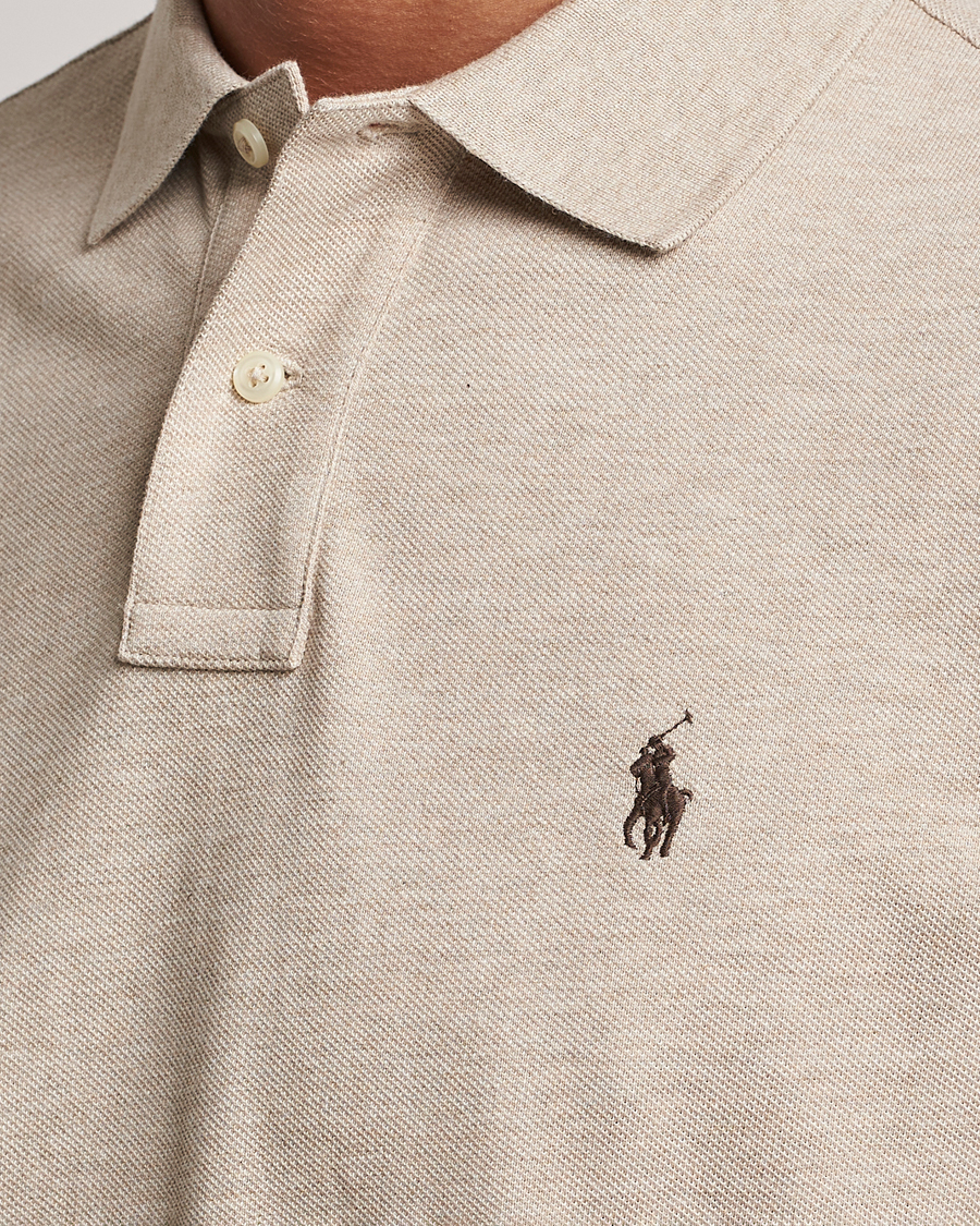 Herre | Pikéer | Polo Ralph Lauren | Custom Slim Fit Polo Expedition Dune Heather