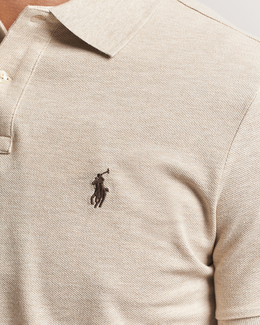 Herre | Pikéer | Polo Ralph Lauren | Custom Slim Fit Polo Expedition Dune Heather