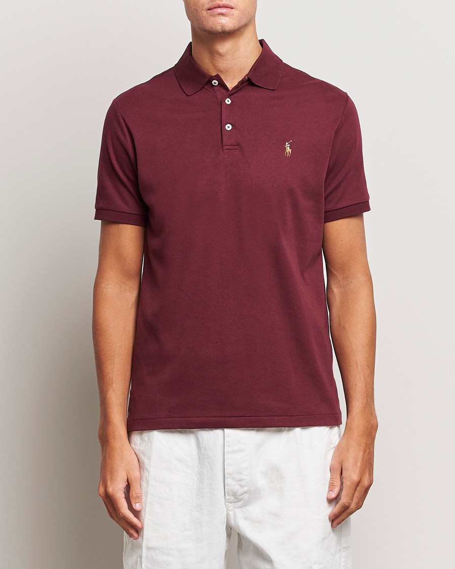 Herre | Pikéer | Polo Ralph Lauren | Luxury Pima Cotton Polo Harvard Wine