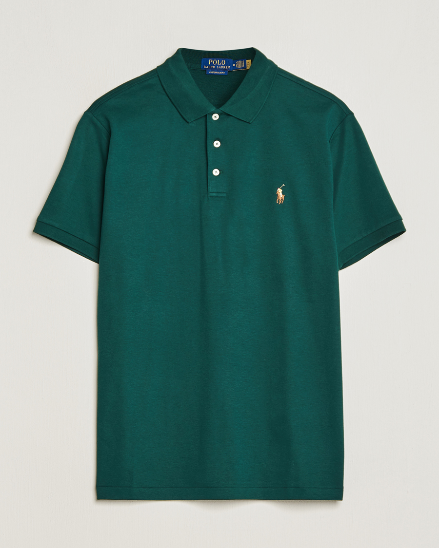Herre | Pikéer | Polo Ralph Lauren | Luxury Pima Cotton Polo Hunt Club Green