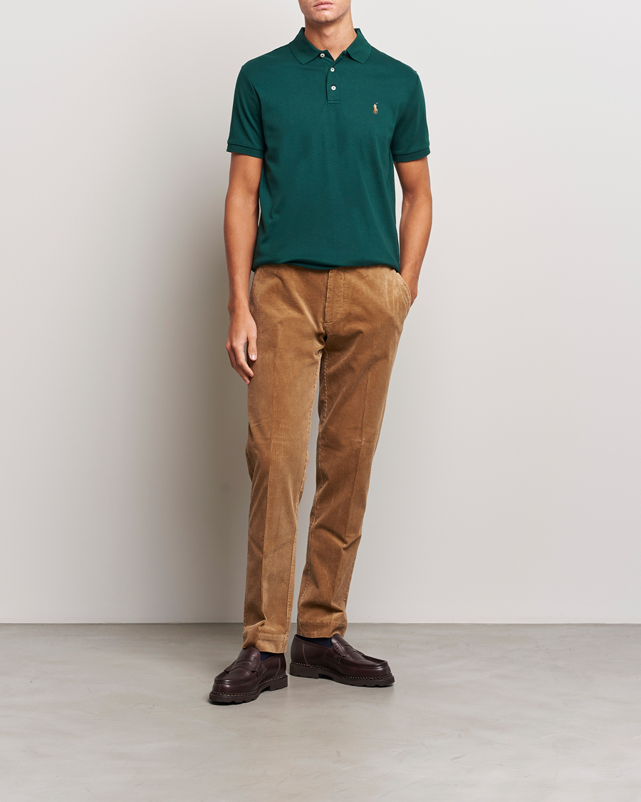 Herre | Pikéer | Polo Ralph Lauren | Luxury Pima Cotton Polo Hunt Club Green