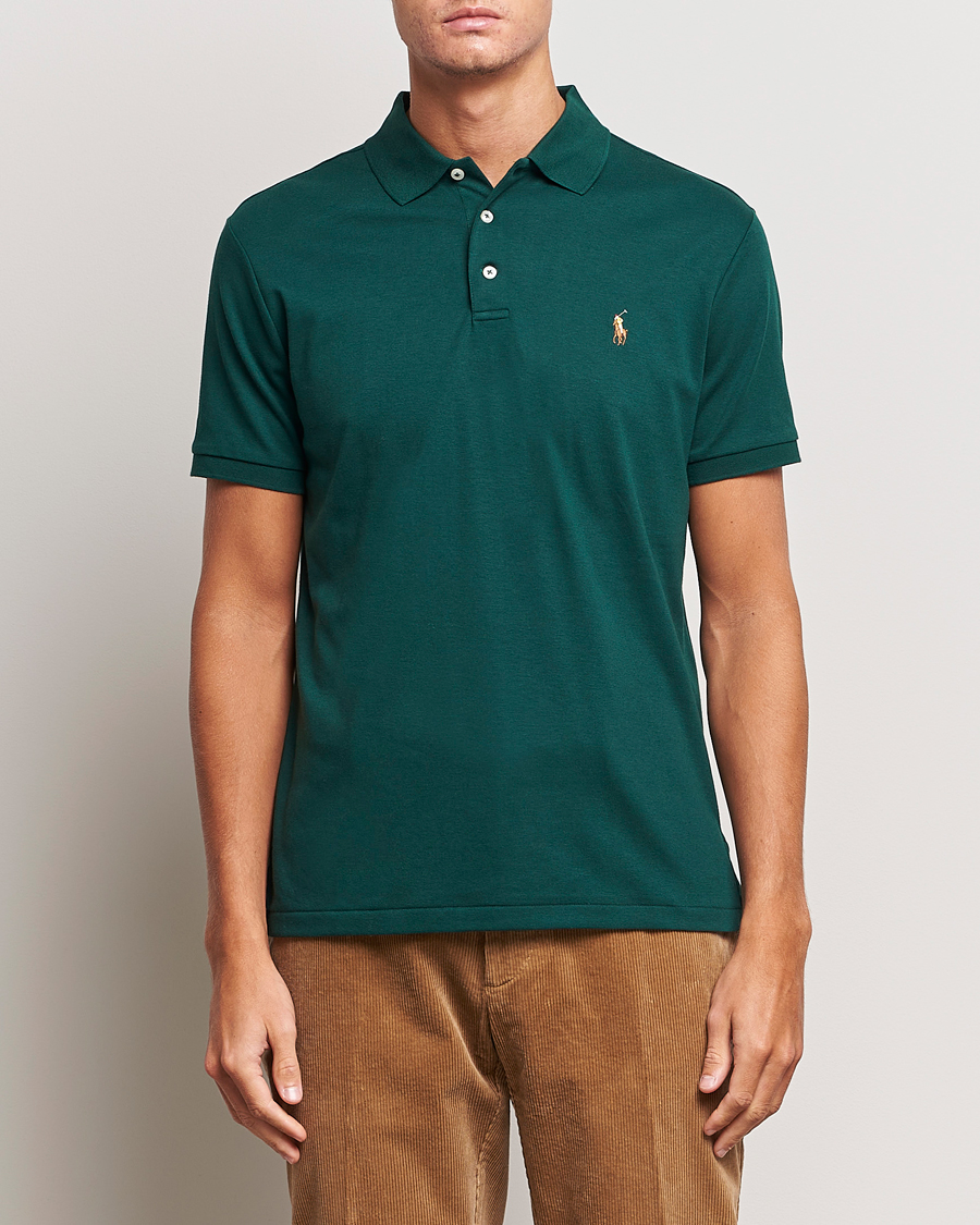 Herre | Pikéer | Polo Ralph Lauren | Luxury Pima Cotton Polo Hunt Club Green