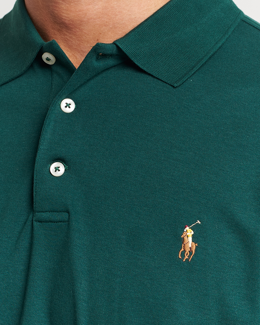 Herre | Pikéer | Polo Ralph Lauren | Luxury Pima Cotton Polo Hunt Club Green
