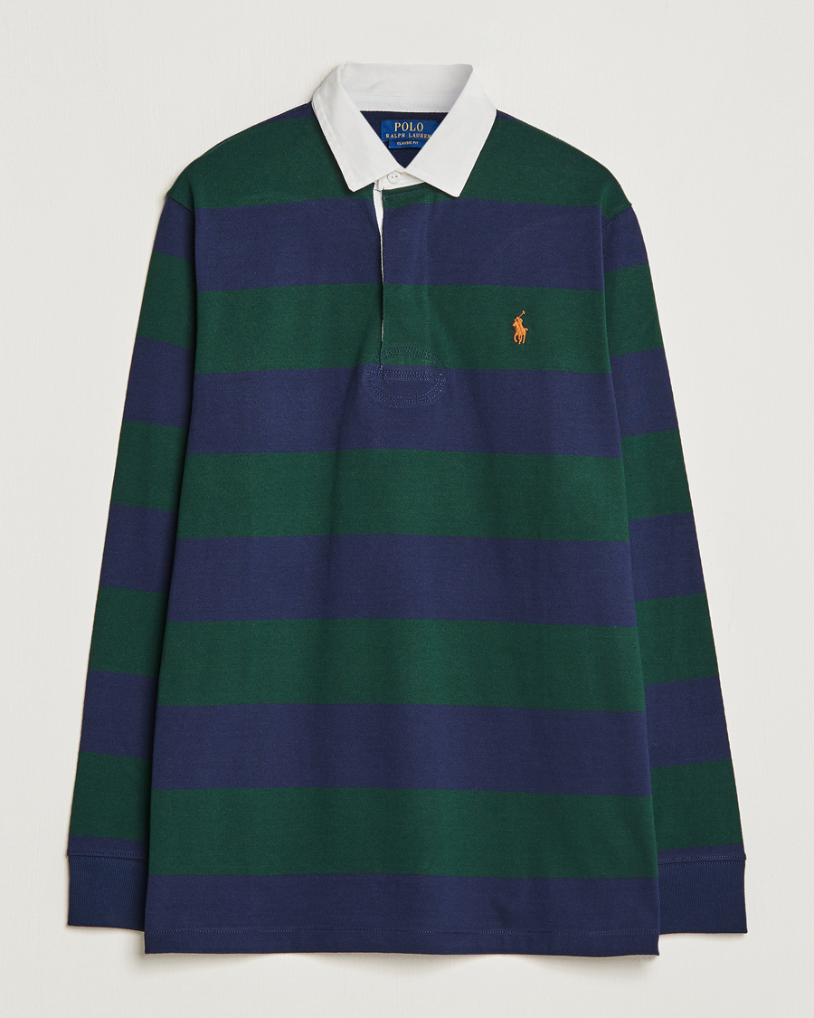 Herre | Gensere | Polo Ralph Lauren | Jersey Striped Rugger Navy/Green