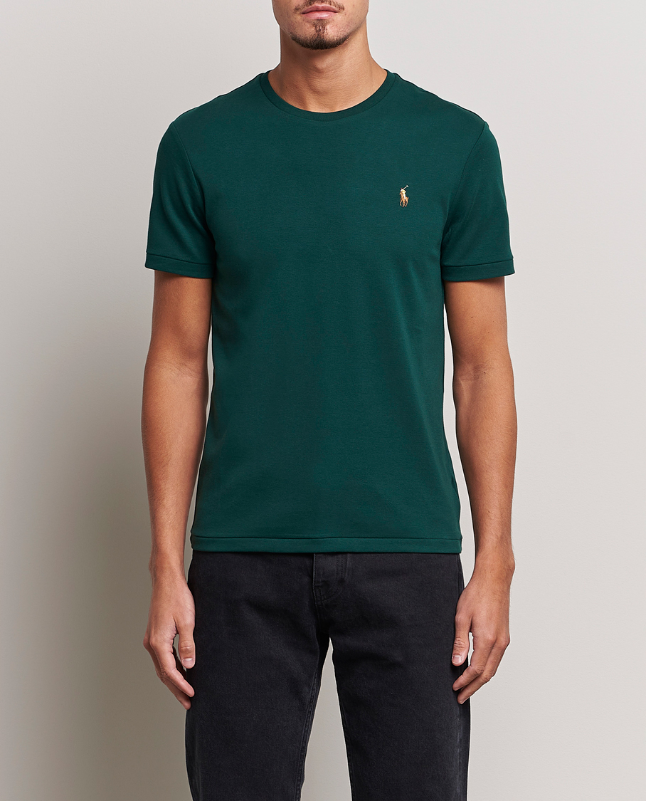 Herre |  | Polo Ralph Lauren | Luxury Pima Cotton Crew Neck T-Shirt Hunt Club Green