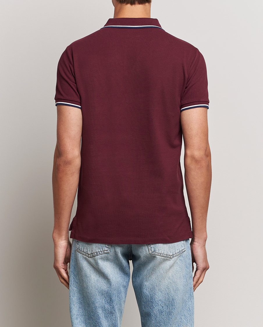 Herre | Pikéer | Polo Ralph Lauren | Custom Slim Fit Piped Polo Harvard Wine