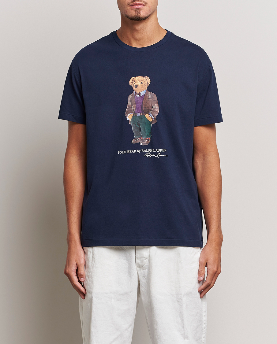 Herre | Kortermede t-shirts | Polo Ralph Lauren | Printed Heritage Bear T-Shirt Cruise Navy