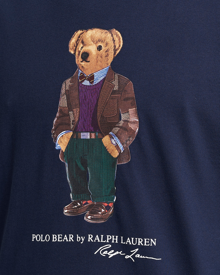 Herre | T-Shirts | Polo Ralph Lauren | Printed Heritage Bear T-Shirt Cruise Navy
