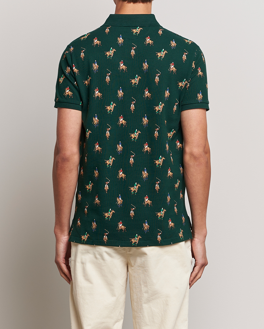 Herre | Pikéer | Polo Ralph Lauren | Custom Slim Fit Game Day Polo Hunt Club Green
