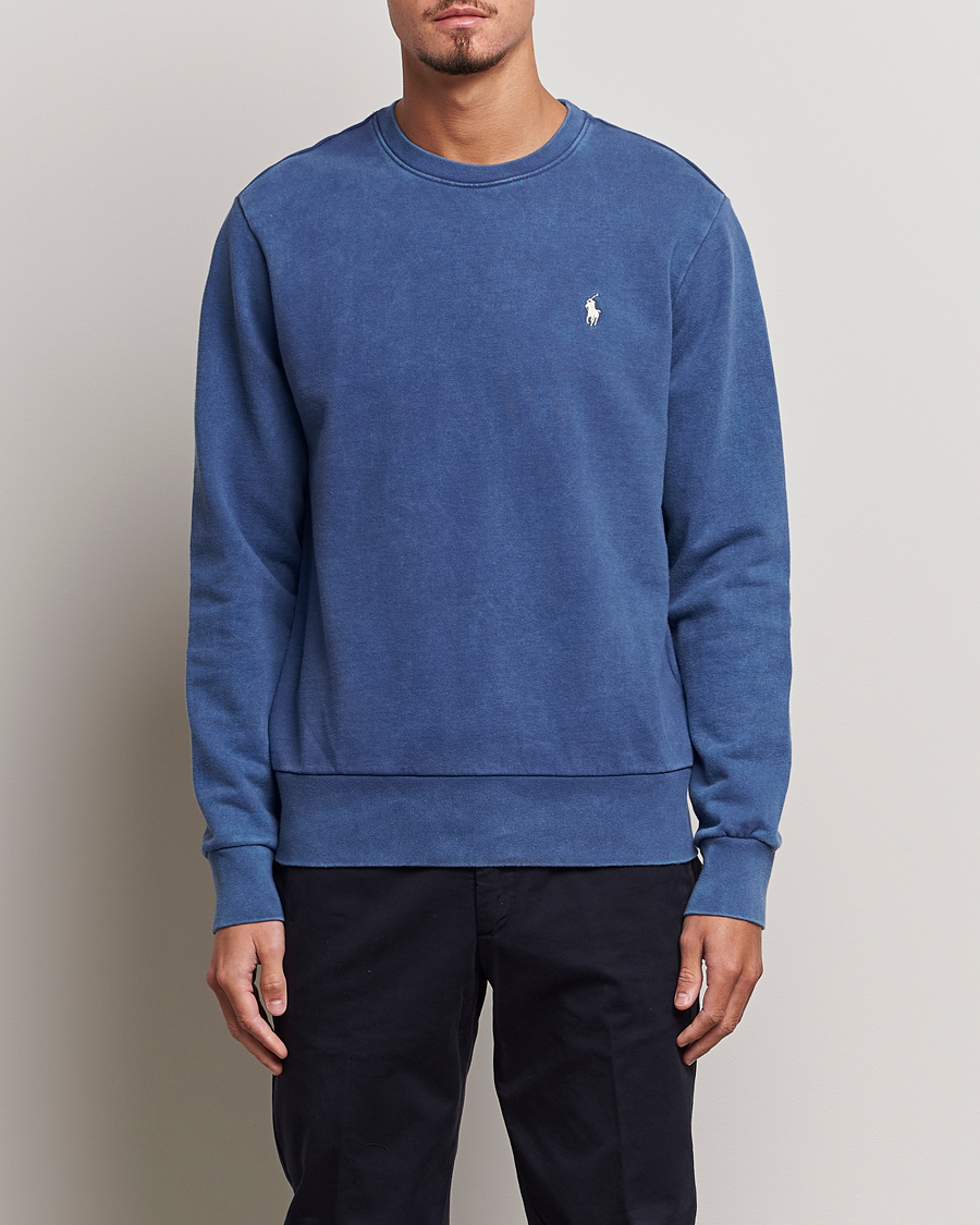 Herre |  | Polo Ralph Lauren | Loopback Terry Crew Neck Sweatshirt Light Navy