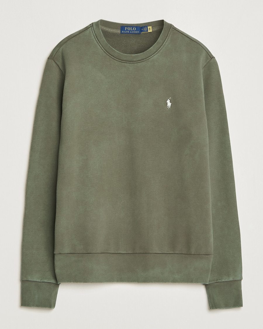 Herre | Gensere | Polo Ralph Lauren | Loopback Terry Crew Neck Sweatshirt Defender Green