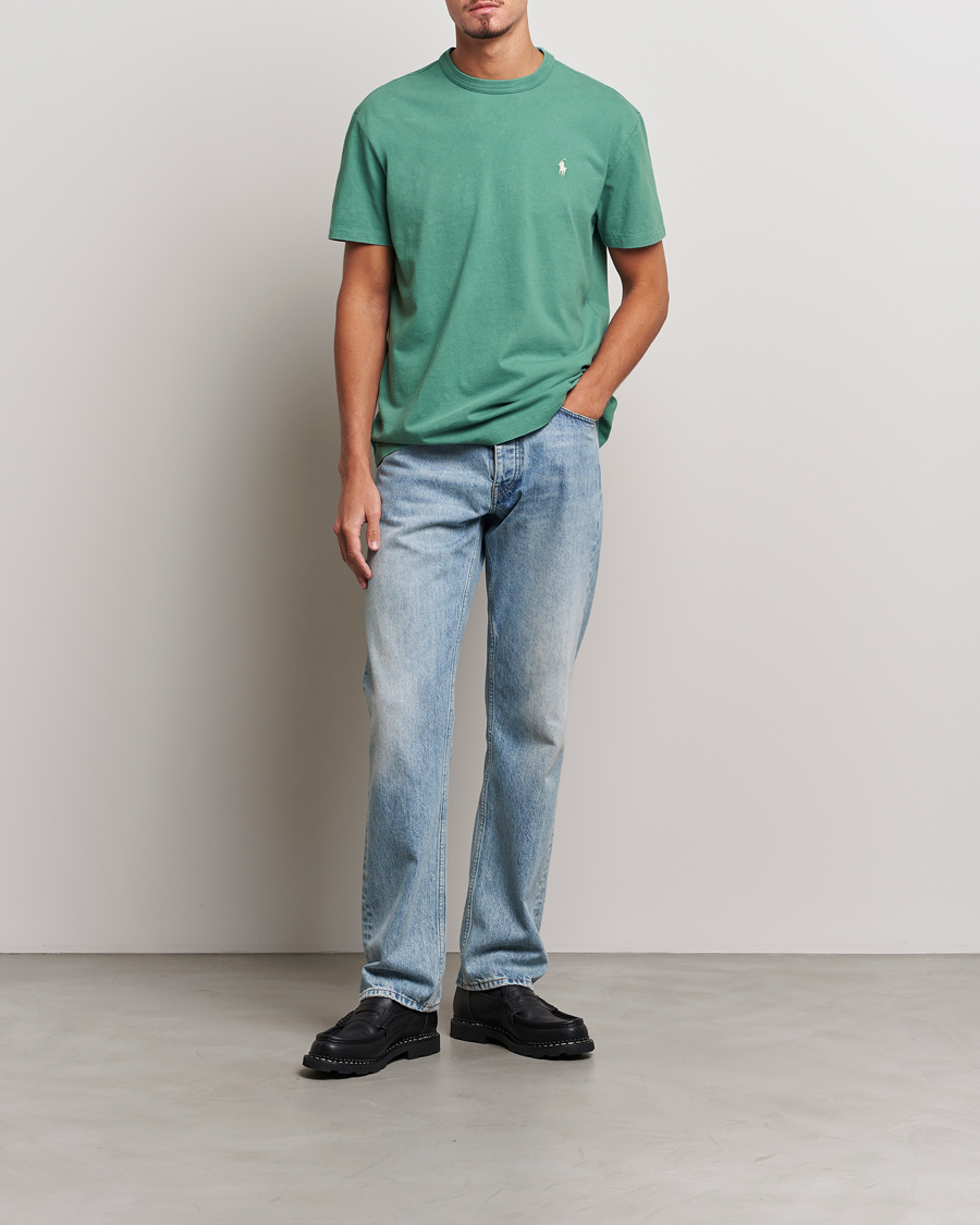 Herre | T-Shirts | Polo Ralph Lauren | Loopback Crew Neck T-Shirt Fairway Green