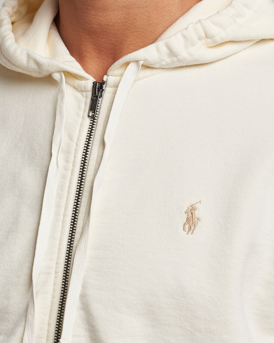 Herre | Gensere | Polo Ralph Lauren | Loopback Terry Full-Zip Hoodie Clubhouse Cream