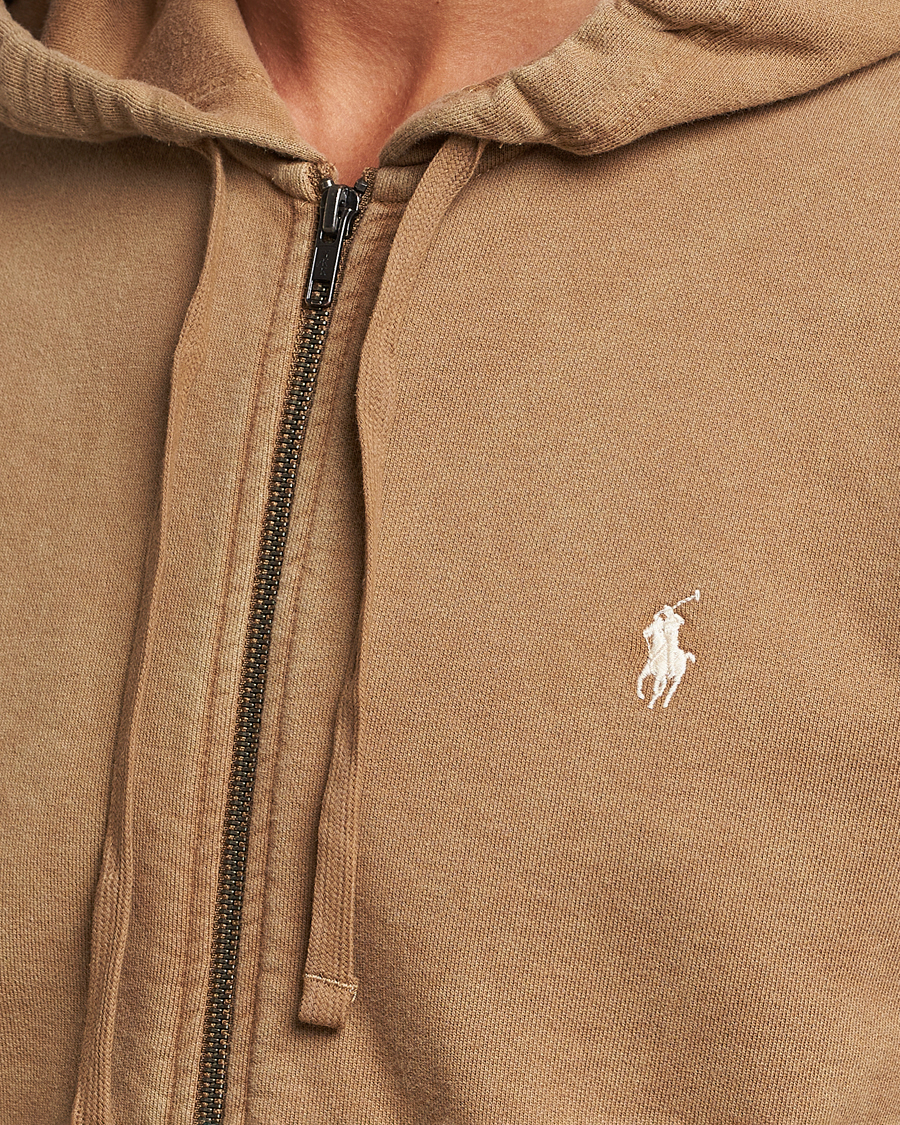 Herre | Gensere | Polo Ralph Lauren | Loopback Full Zip Hoodie Rustic Tan