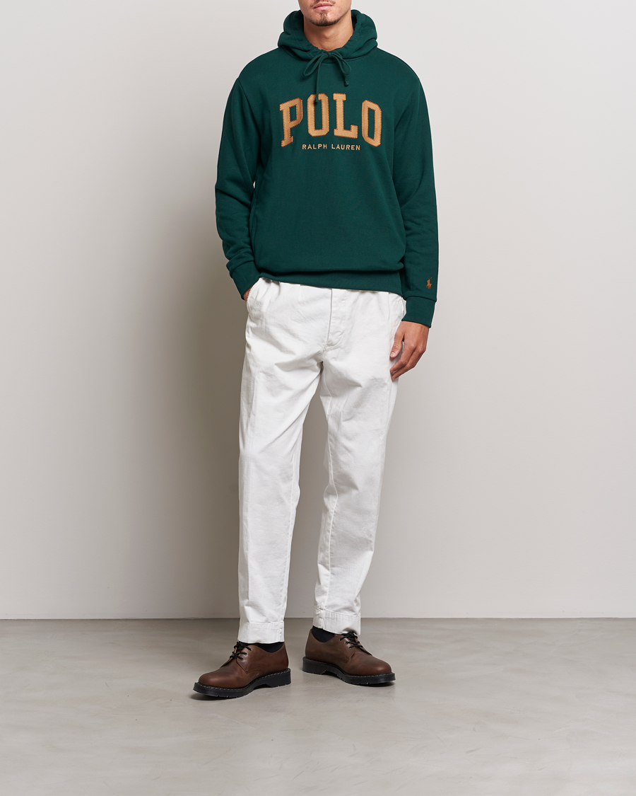 Herre | Gensere | Polo Ralph Lauren | RL Fleece Logo Hoodie Hunt Club Green
