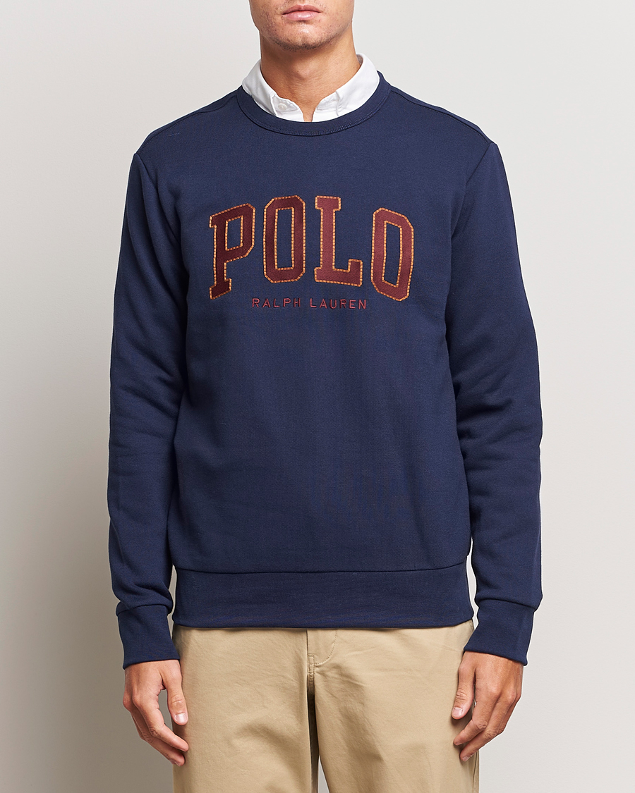Herre | Sweatshirts | Polo Ralph Lauren | RL Fleece Logo Sweatshirt Cruise Navy