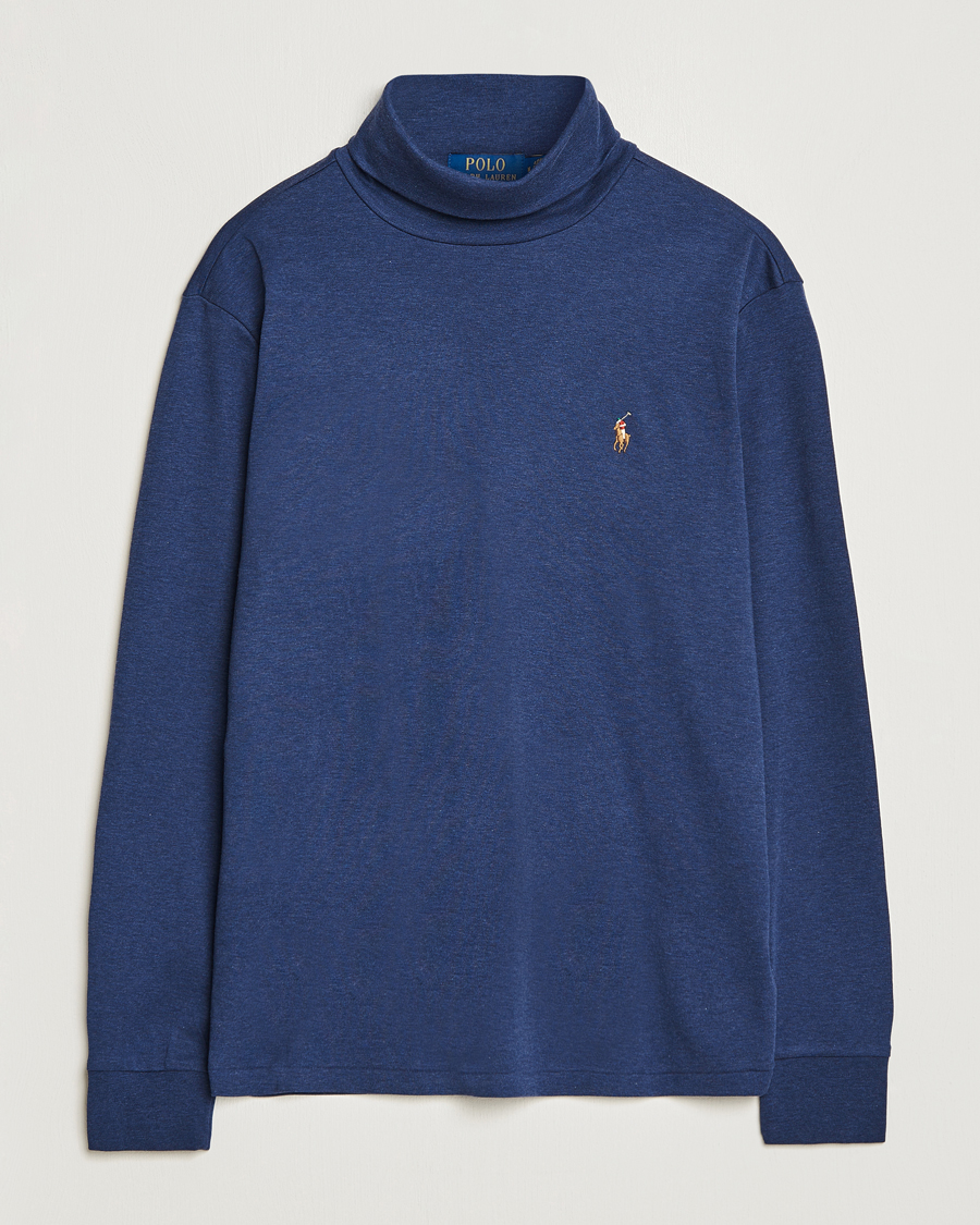 Herre | Gensere | Polo Ralph Lauren | Luxury Pima Cotton Rollneck Spring Navy Heather