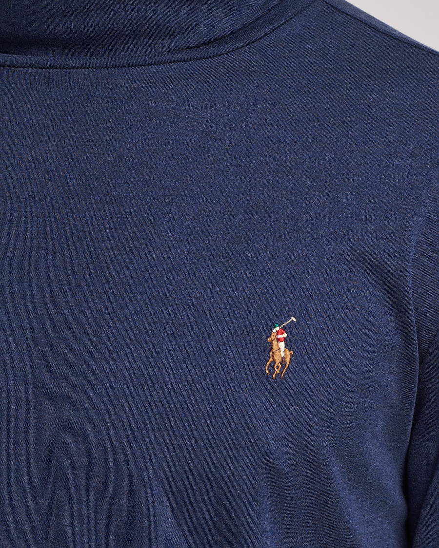 Herre | Gensere | Polo Ralph Lauren | Luxury Pima Cotton Rollneck Spring Navy Heather