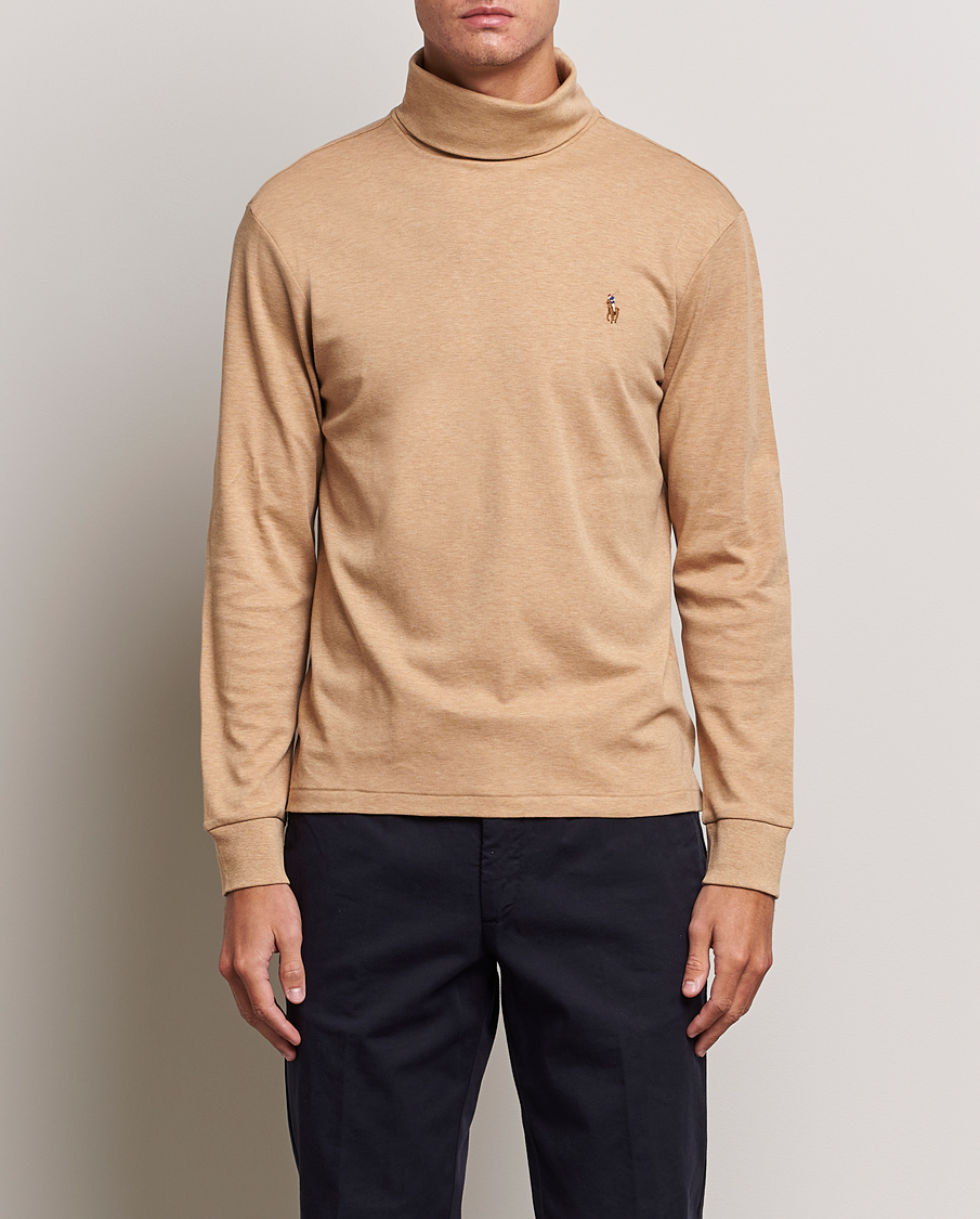 Herre |  | Polo Ralph Lauren | Luxury Pima Cotton Rollneck Camel Heather