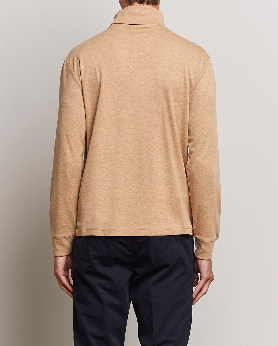 Herre | Gensere | Polo Ralph Lauren | Luxury Pima Cotton Rollneck Camel Heather